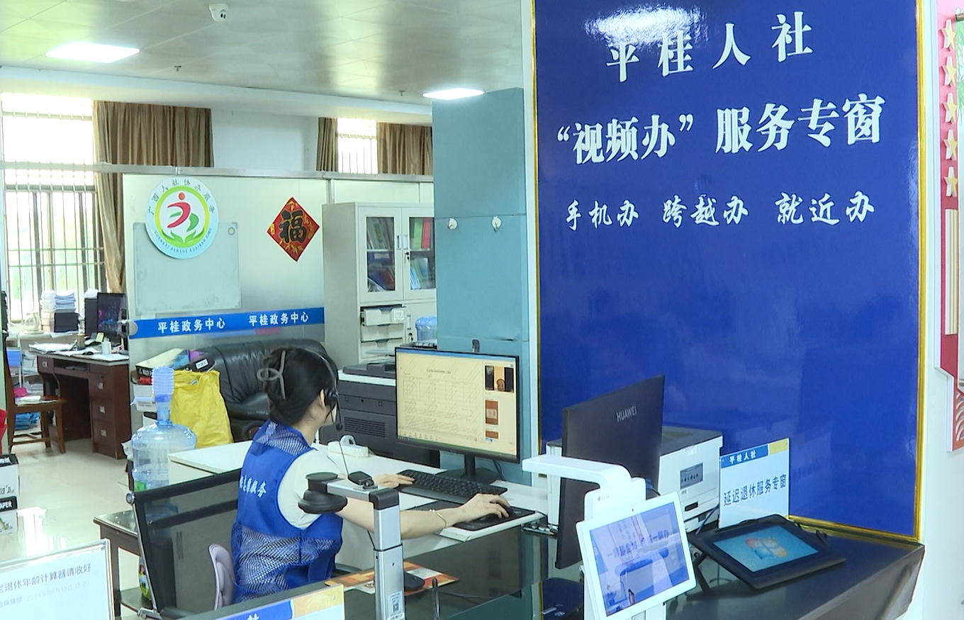 5分钟办结！平桂“视频办”为群众撑起社保服务伞
