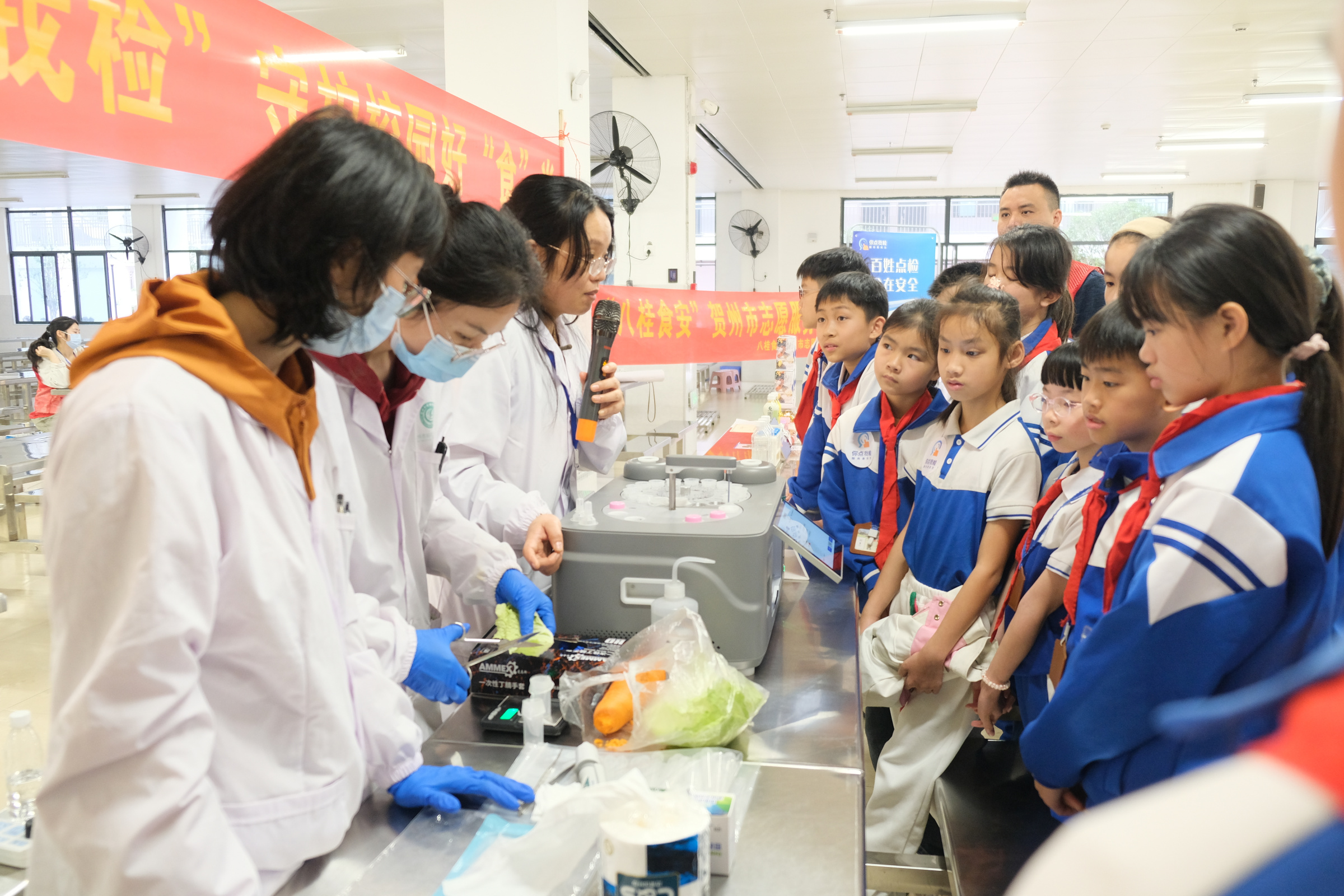 守护校园好“食”光！贺州市开展2026年校园食品安全“你点我检”活动